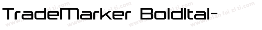 TradeMarker BoldItal字体转换